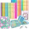 Pastel Colored Pencils, Set of 50 Macaron Colored Pencils, Adult Coloring Book with Zipper Case, Eraser, Sharpener, Soft Core for Adults Kids Artists Beginners
